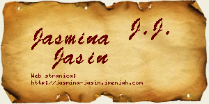 Jasmina Jašin vizit kartica